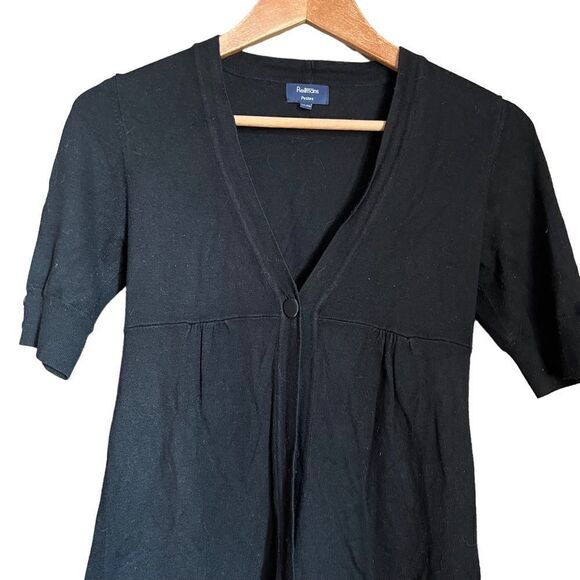 3 for $30! Reitmans black short sleeve cardigan - Picture 2 of 9